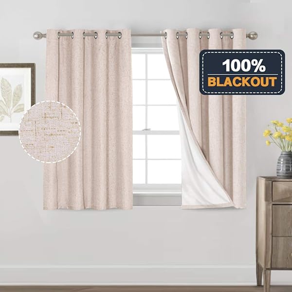 Princedeco 100 Blackout Curtains For Small Windows Thermal