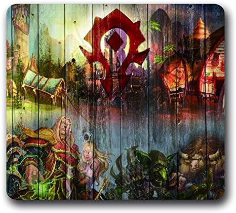 World Of Warcraft Neoprene Non-Slip Gaming Mouse Pad,10"*9" WOW WARCRAFT Water Resistant Rubber
