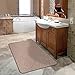 House, Home and More Skid-Resistant Carpet Indoor Area Rug Floor Mat - Praline Brown - 3 Feet X 5 Feet