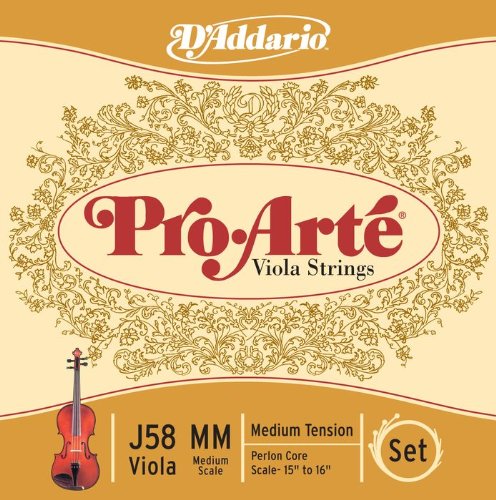 D'Addario Pro-Arte Viola String Set, Medium Scale, Medium Tension