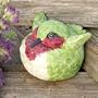 Portly HUMMINGBIRD KEY hider keeper storage GARDEN statue yard DECOR Art New hide a key