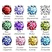 Feramox Sterling Silver Round Cubic Zirconia Diamond Birthstone Stud Earrings for Women October