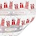 JAM Paper® Christmas Wrapping Paper - 25 Sq Ft - Silver 'Merry Christmas' Sparkle with Red Presents Gift Wrap Rolls - Sold Individually