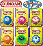 Duncan Yo-Yo Imperial (3) & Butterfly (3) Deluxe Gift Set Bundle - 6 Pack (Assorted Colors)