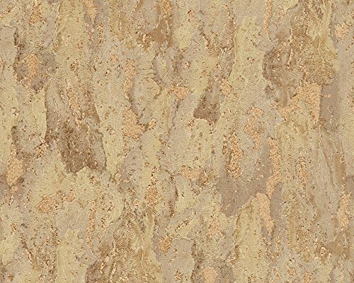 A.S. Création vinyl wallpaper Dekora Natur 5 662217 brown pattern/subjekt bathroom, hall, kitchen