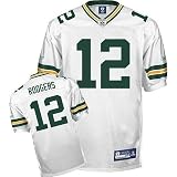 Green Bay Packers Aaron Rodgers Authentic White Away Jersey Size 50 (Large)