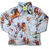 Baby and Toddlers Roy Cowboy Print Shirt by Frogs Frills and Daffodils