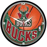 Milwaukee Bucks Round Clock
