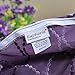 CaliTime Pack of 2 Cushion Covers Throw Pillow Cases Shells for Home Sofa Couch Modern Waves Lines Embroidered 18 X 18 Inches Purple