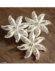 Silver filigree brooch, Amazon Bouquet