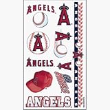 Los Angeles Angels of Anaheim Temporary Body Tattoos 3 Pack