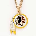 Washington Redskins Chain Necklace with NFL Team Logo Pendant
