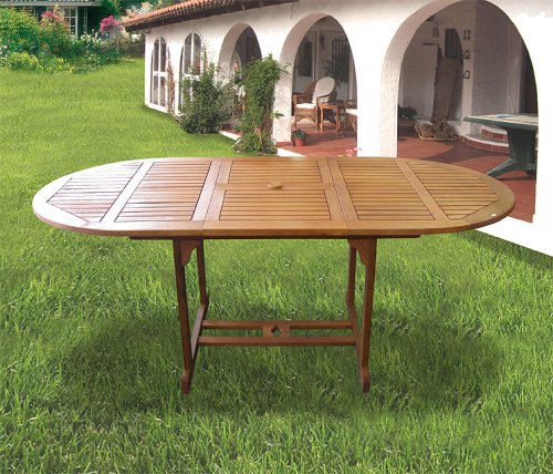 Gartentisch – Eukalyptus ausziehbar 150 200x100cm