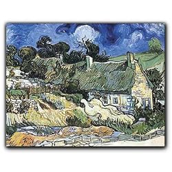 Thatched Cottages at Cordeville, Auvers-sur-Oise - 5" x 7" Museum Quality Greeting Card