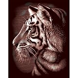Reeves Tiger Scraperfoil Artwork, Gold