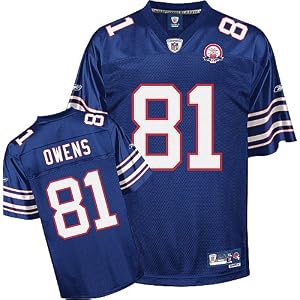 Buffalo Bills Terrell Owens 50th AFL Anniversary Premier Reebok Jersey