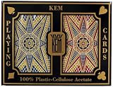 Kem Stargazer Narrow Jumbo Index Playing Cards (Red/Blue, 2.25 x 3.5-Inches)