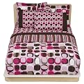 Opus Bed In A Bag Comforter - Pink/Brown