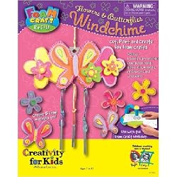 Flowers and butterflies Windchime Foam Craft Workshop Refill