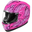 Icon Speedmetal Women's Alliance Street Racing Motorcycle Helmet - Pink