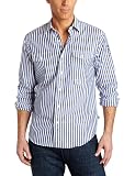 Nautica Mens Sailing Club Bengal Shirt, Nautica Blue, X-Large