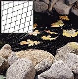 15 Feet x 20 Feet Pond Netting with Placement Stakes, Black