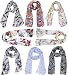 Weavers Villa (Set Combo of 8 Scarves) Soft PolyCotton Fashion Trendy Women