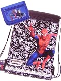 Spider-man 3 Drawstring Bag + Tri Fold Coin Purse Wallet