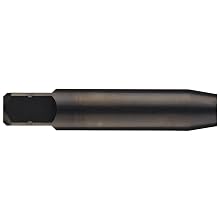 Dormer MTT-X E001/MTT-X E011 Powdered Metal Spiral Point Threading Tap, Black Oxide Finish, Round Shank With Square End, Plug Chamfer