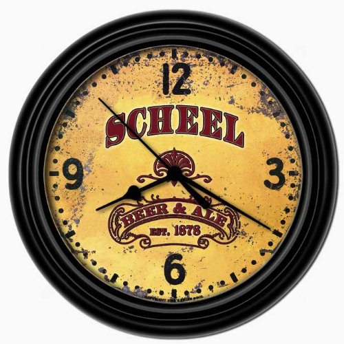 Collectible SCHEEL Beer & Ale Brewery Wall Clock