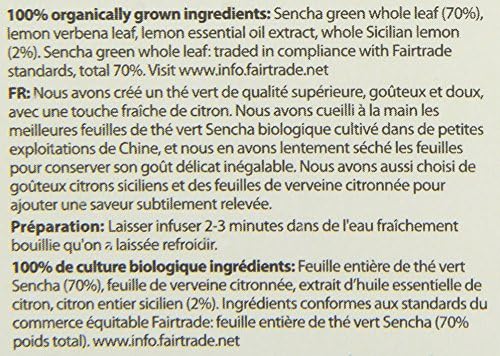 Pukka Herbal Teas Lemon Green Tea - 20 Bags, 20 Count