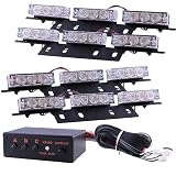 36 x Ultra Bright Blue LED Emergency Warning Use Flashing Strobe Lights Bar For... by HK5