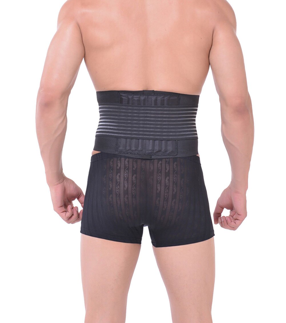 Lumbar Support Belt Lower Back Brace Belly Body Shaper Men Waist