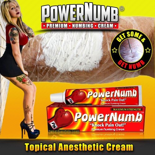 Numbing Cream Anesthetic - Strong Fast Acting POWER NUMB® - 2x30g - Lidocaine 5% Topical Skin Numbing Cream - Stop Pain Now - Used Worldwide for Tattoos, Waxing, Laser, Piercings, Derma Roller, Botox, Injections - Guaranteed to Work - BUY NOW