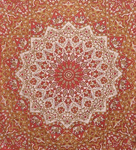 Indian Mandala Star Elephant Tatpestry,hippie Hippy Wall Hanging,bed Spread Wall Art,wall Decorbeach Coverlet Throw, Curtain 92" X85"
