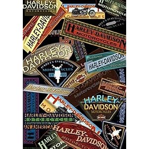 Harley Davidson Collage Garden Flag