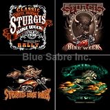 Sturgis Bike Week Bandana 4 Pk. Bandanna Head Scarf