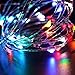Sanwo 5m/16.5Ft 50 LED Copper Wire LED Strings Waterproof DC12V Starry Lights For Holiday Xmas Party Wedding Decoration with DC12V 2A Adapter(Mix Color)