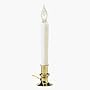 Gerson 60981 CANDLE LIGHT BRASS BASE Christmas Light Candles