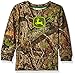 John Deere Boys' Mossy Oak Print Logo Long Sleeve Tee