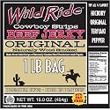 Wild Ride Beef Jerky Cowboy Strips Original, 1 Pound Bag