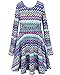 Truly Me, Big Girls Long Sleeve Knit Chic A-Line Dress, 7-16