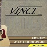 Musical Instruments : Vinci 807 Acoustic Guitar String Set