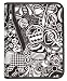 Mead Doodle 1-1/2-Inch Sewn Binder, Zipper Design (72583)