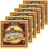 Ernie Ball 2008 Earthwood 80/20 Bronze Rock and Blues Acoustic Guitar Strings 6 Pack