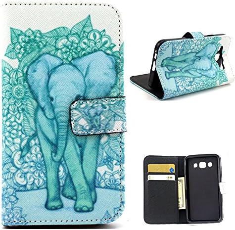 Samsung Galaxy E5 / E500 Case,E5 Case,Galaxy E5 Case,Samsung E5 Case,Samsung Galaxy E5 Case,Case for Samsung Galaxy E5/E500,Creativecase Premium PU Leather Fashion Pattern Wallet design Case with STAND Flip ID Card Samsung Galaxy E5 Case Cover for Samsung Galaxy E5 / E500-16