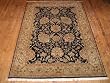 Handmade Indian Kashan Rug 4'1'x5'10"