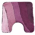 Wave Pattern Pink Bathroom Pedestal Mat