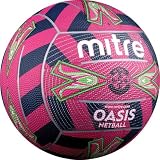 Mitre Oasis Netball - Purple/Green Size 5