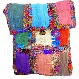 Hemp and Silk Shoulder Bag Handmade Recycled